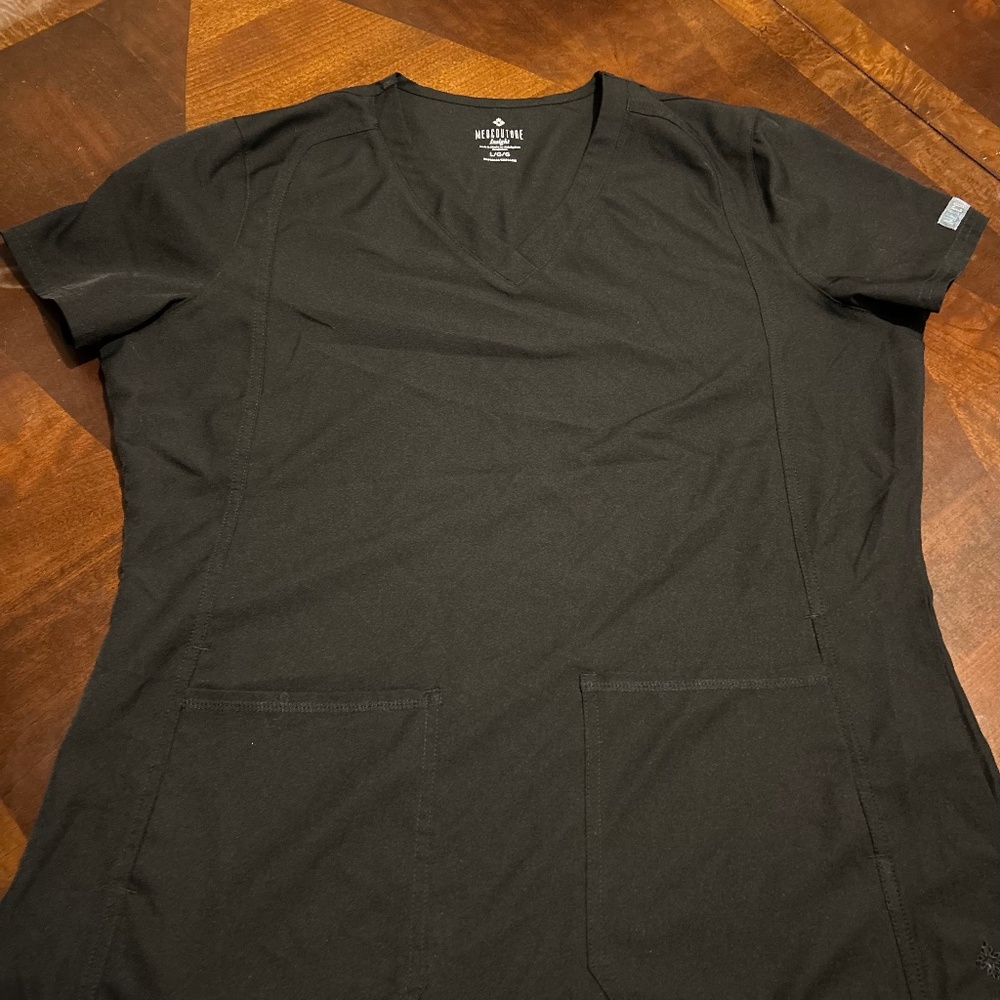 Medcouture black scrub set